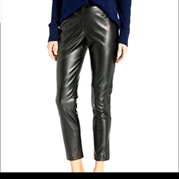 Calvin Klein Faux Leather Pants - Picture 1 of 8